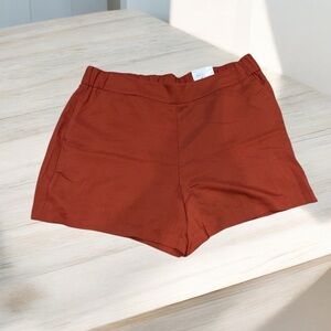 Nine West High Waist Shorts in Rust